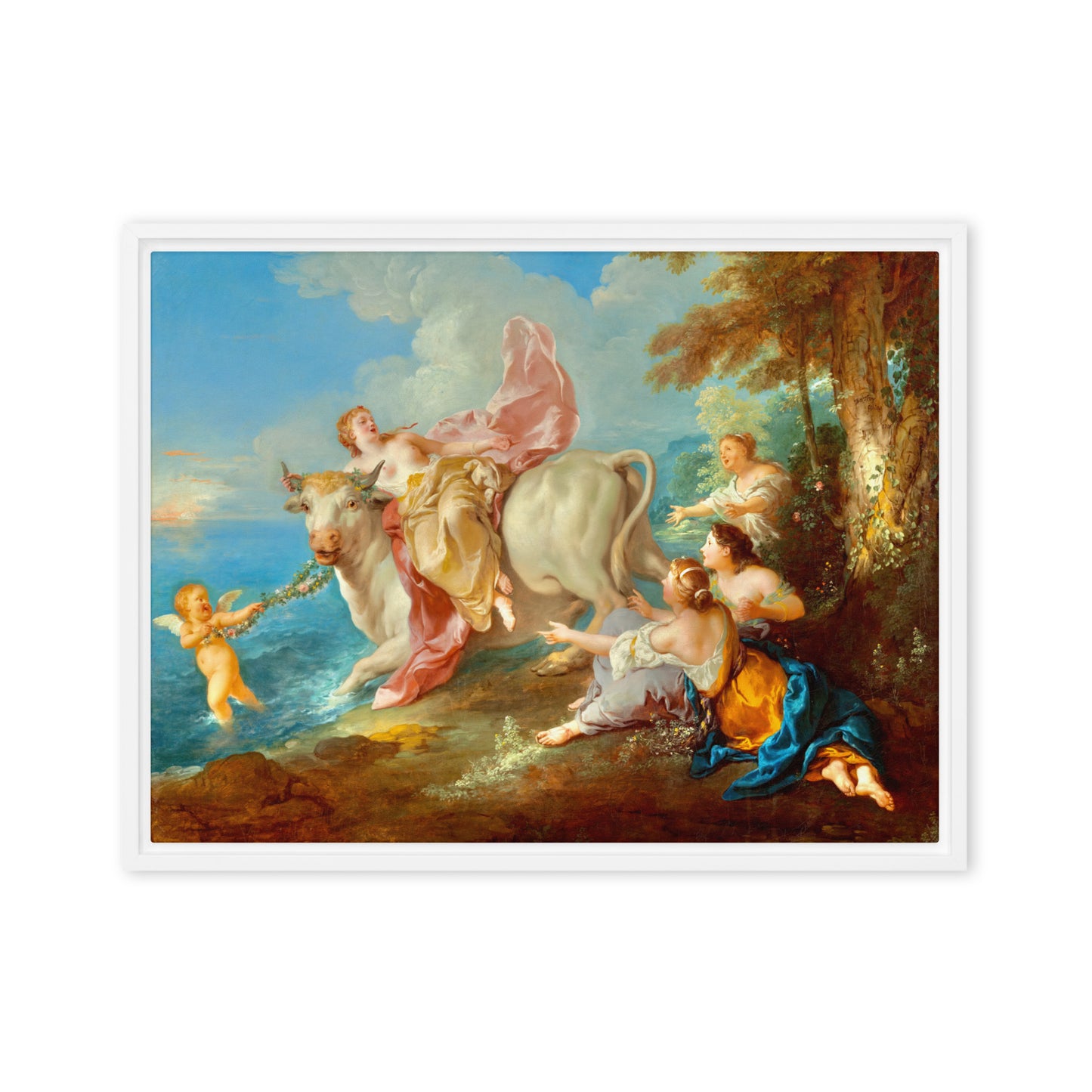 The Abduction of Europa by Jean Francois de Troy [Framed canvas]