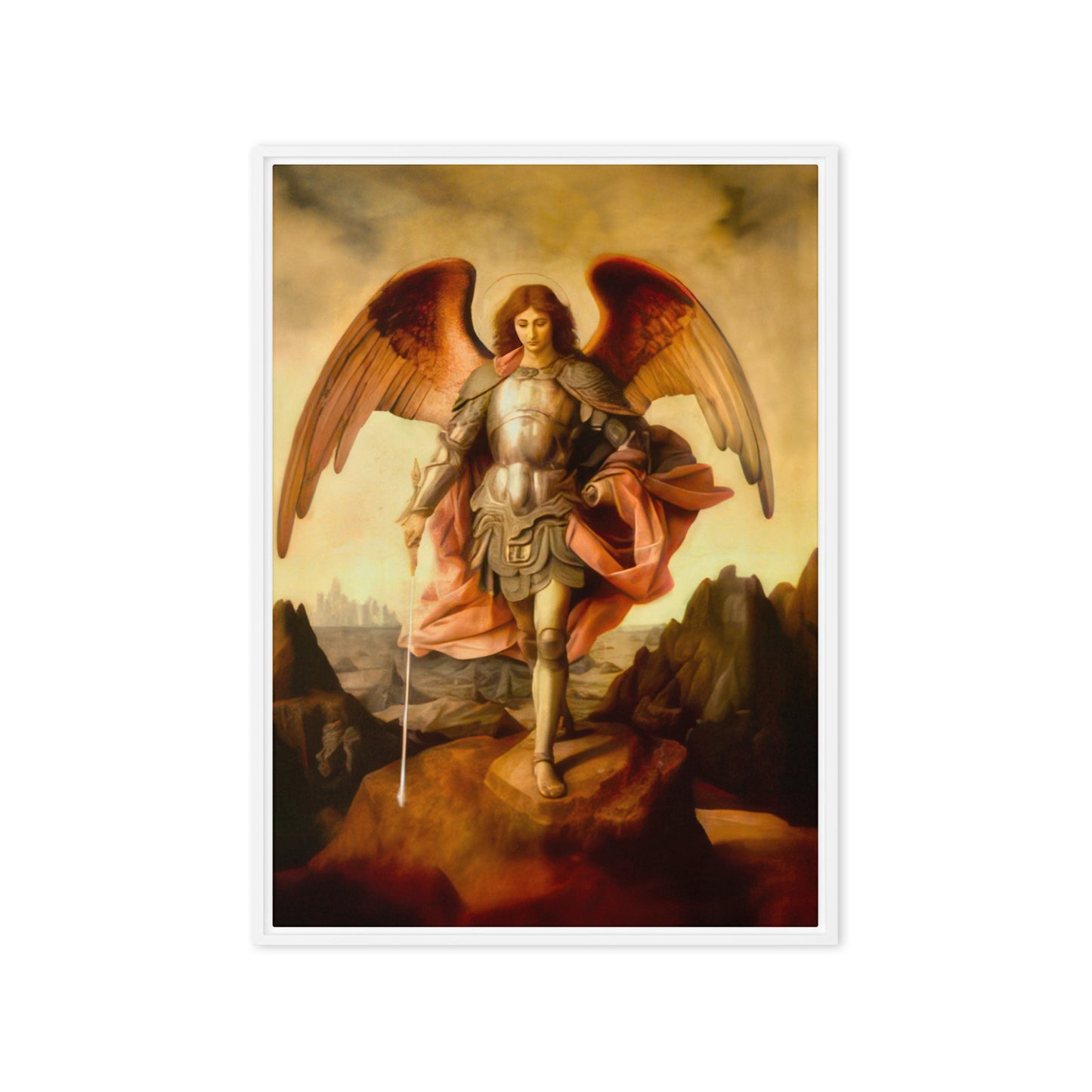 Archangel Michael by Unknown Artist [Framed canvas]