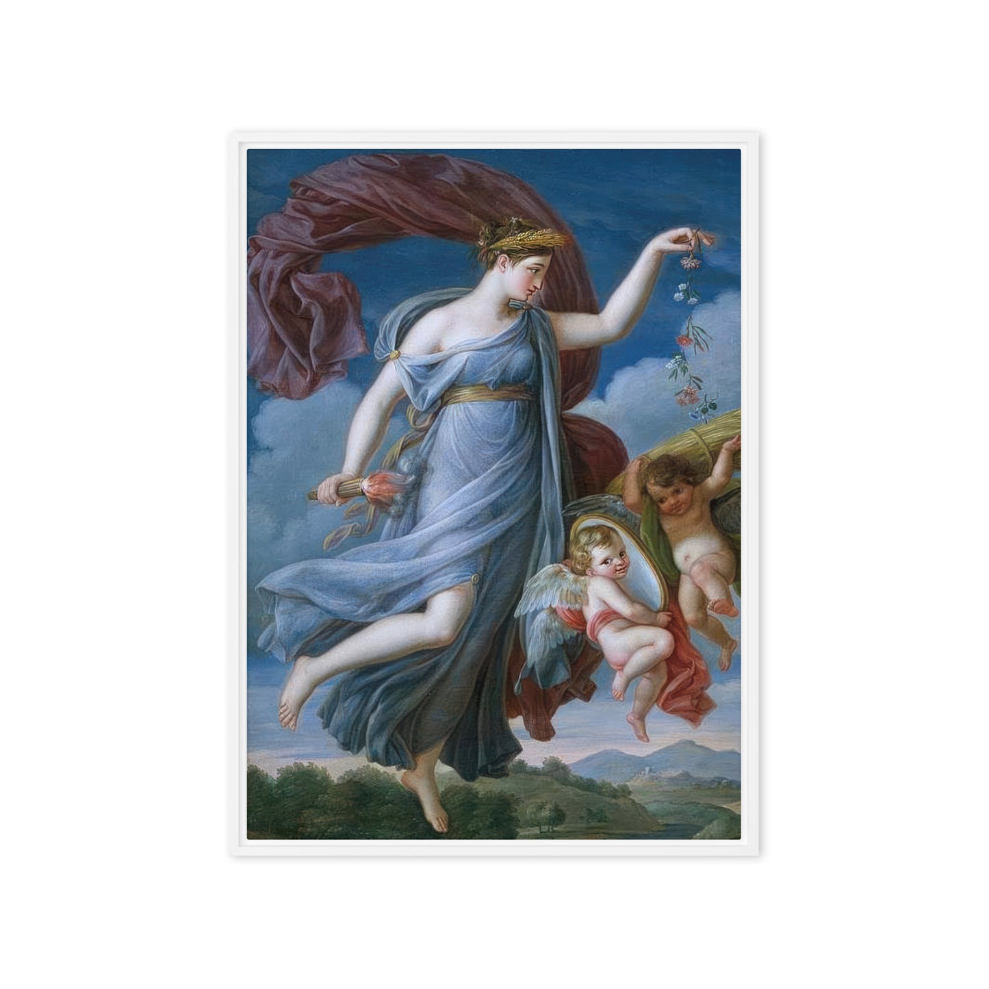 Alegoria del Veranon by Juan Antonio Ribera [Framed canvas]