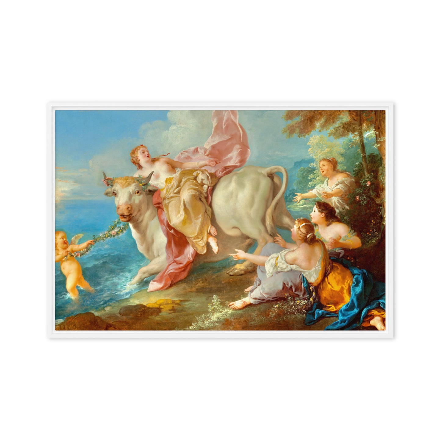 The Abduction of Europa by Jean Francois de Troy [Framed canvas]