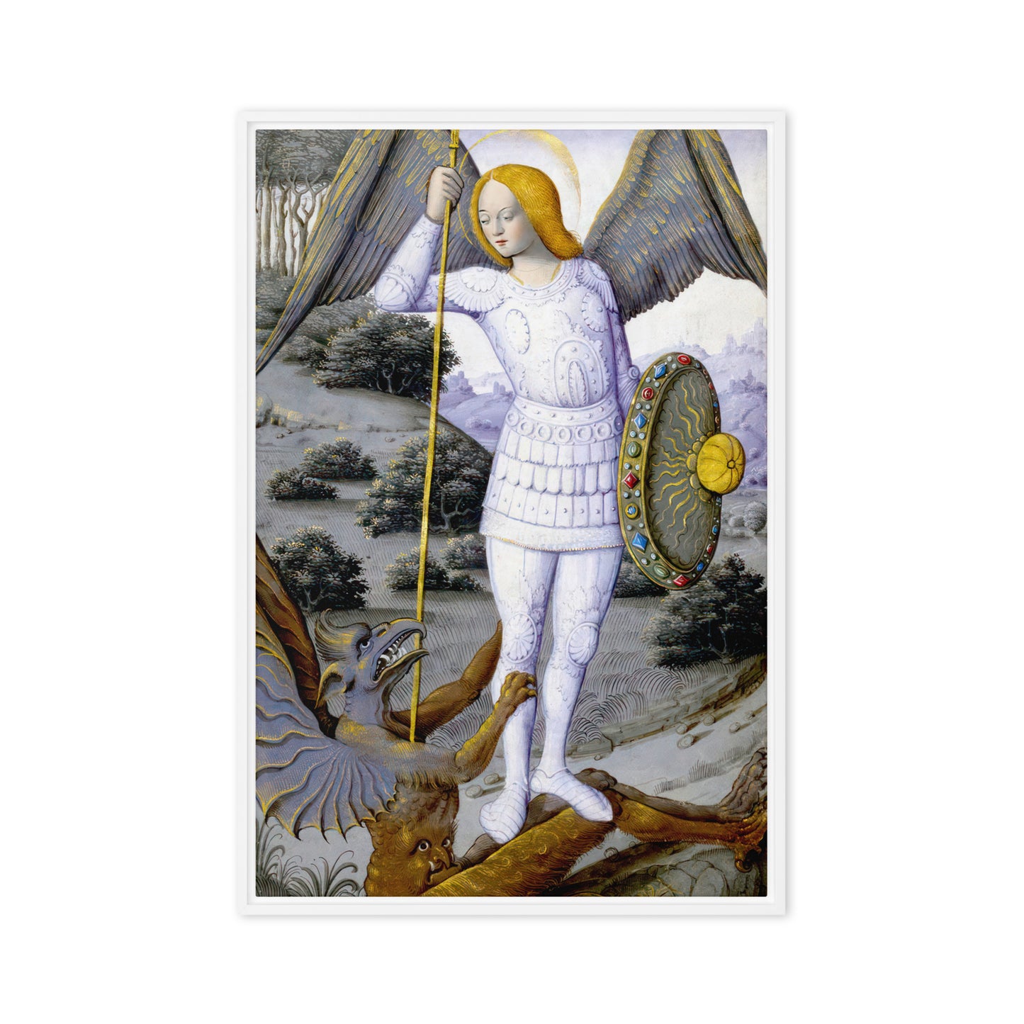 St. Michael the Archangel from The Hours of Henry IV of Fran [Framed canvas]