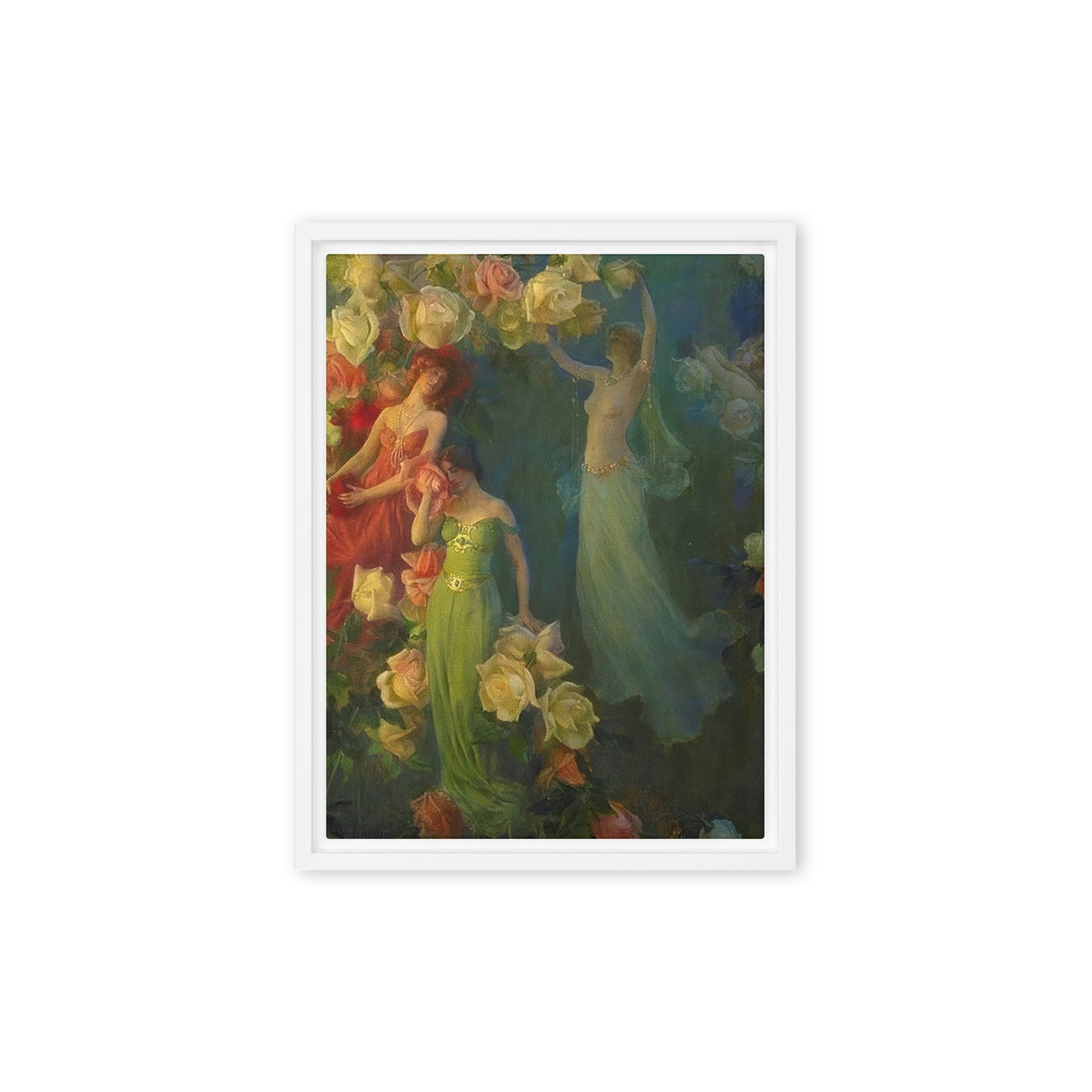 The Perfume Of Roses Charles Courtney Curran[ Framed canvas]