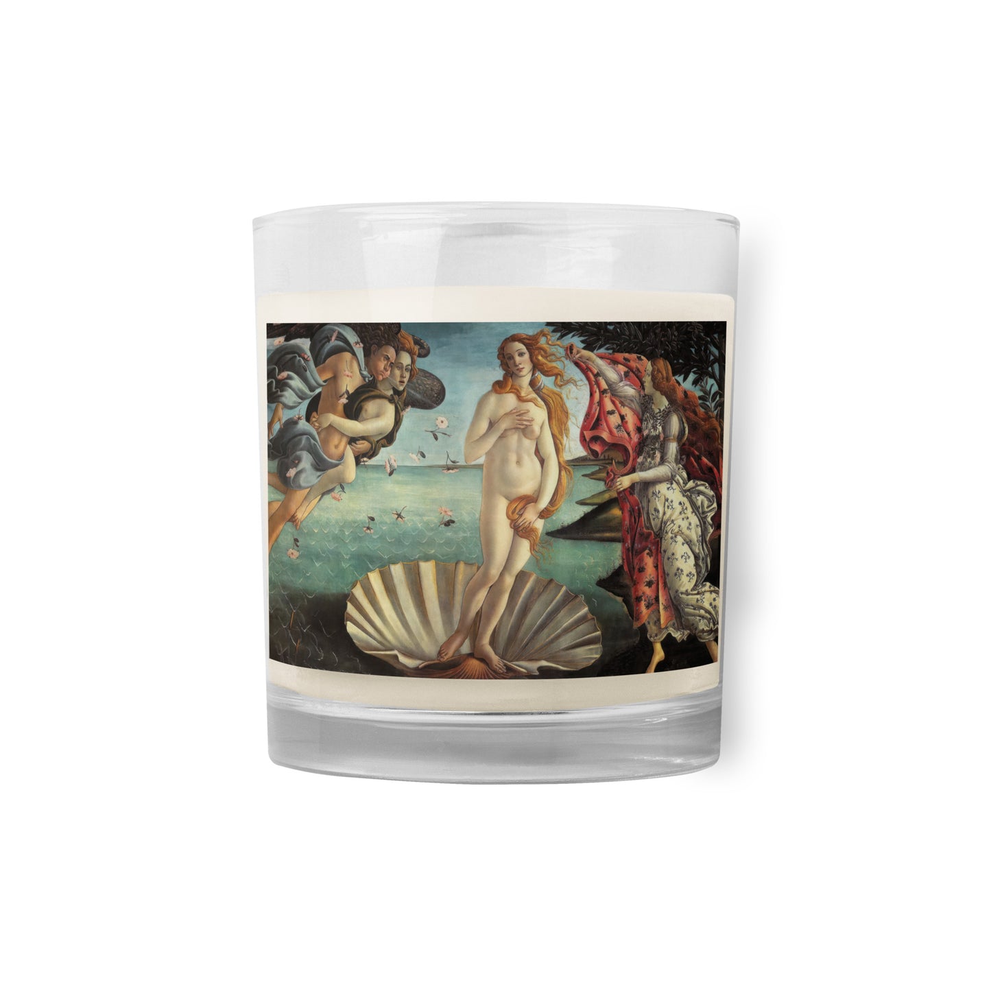 Birth of Venus by Sandro Botticelli [Glass jar soy wax candle]