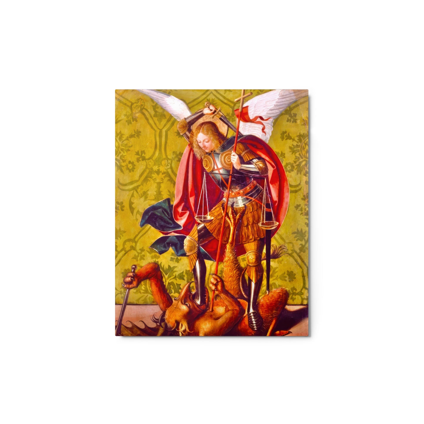 St. Michael Killing the Dragon by Josse Lieferinxe [Metal prints]