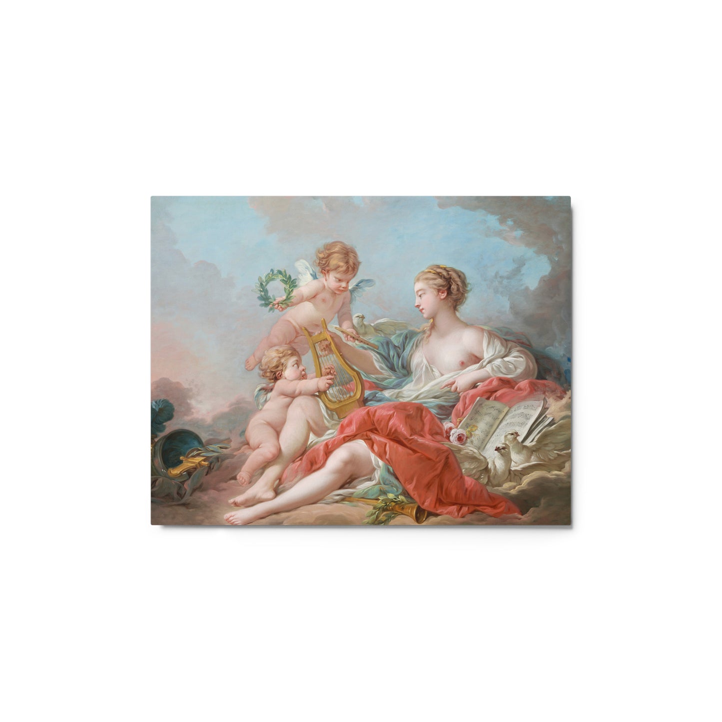 Allegory of Music by Francois Boucher [Metal prints]