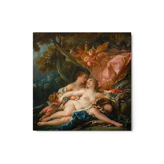 Jupiter in the Guise of Diana, and the Nymph Callisto by Francois Boucher [Metal prints]