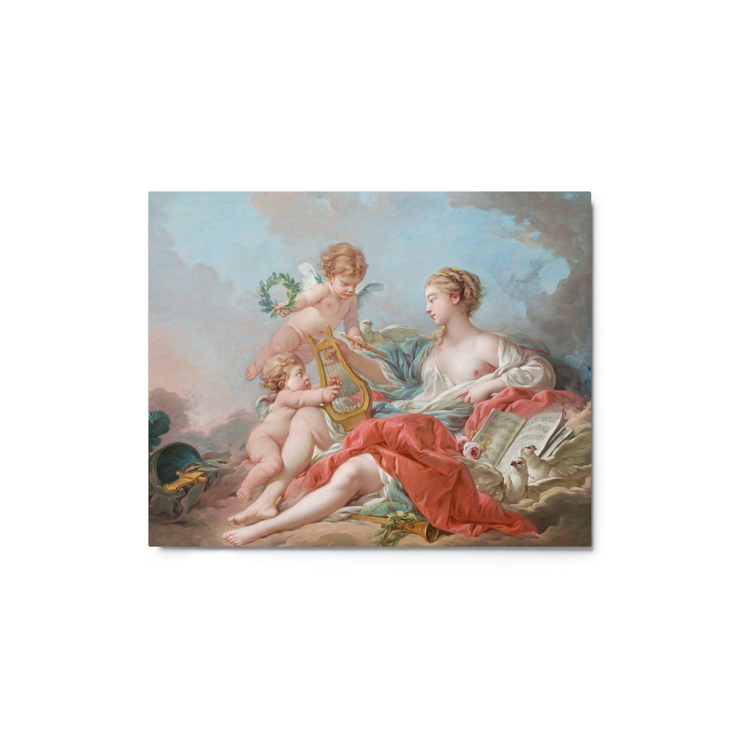 Allegory of Music by Francois Boucher [Metal prints]