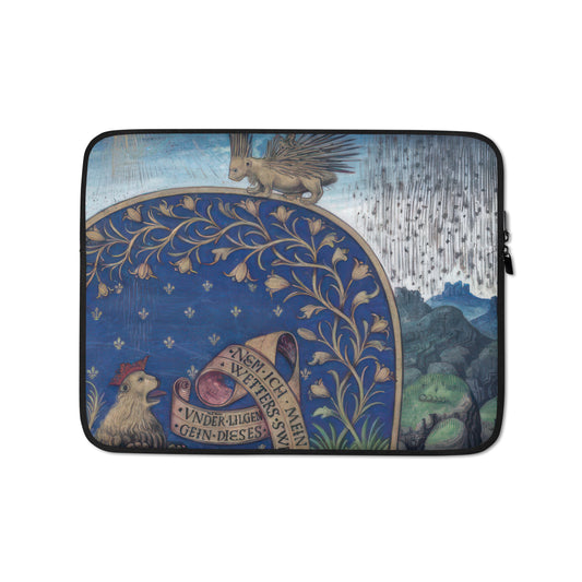 Blue Manuscript [Laptop Sleeve]