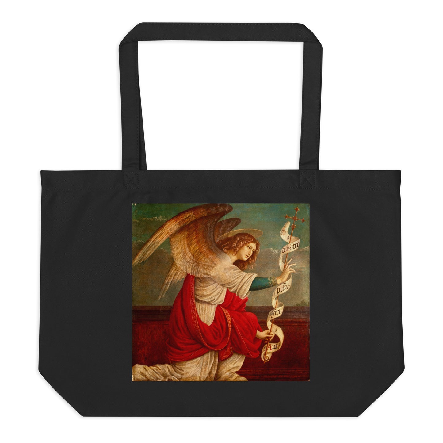 The Annunciation with The Angel Gabriel by Gaudenzio Ferrari [Large organic tote bag]