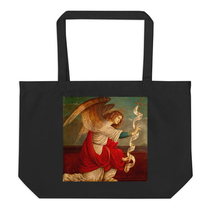 The Annunciation with The Angel Gabriel by Gaudenzio Ferrari [Large organic tote bag]