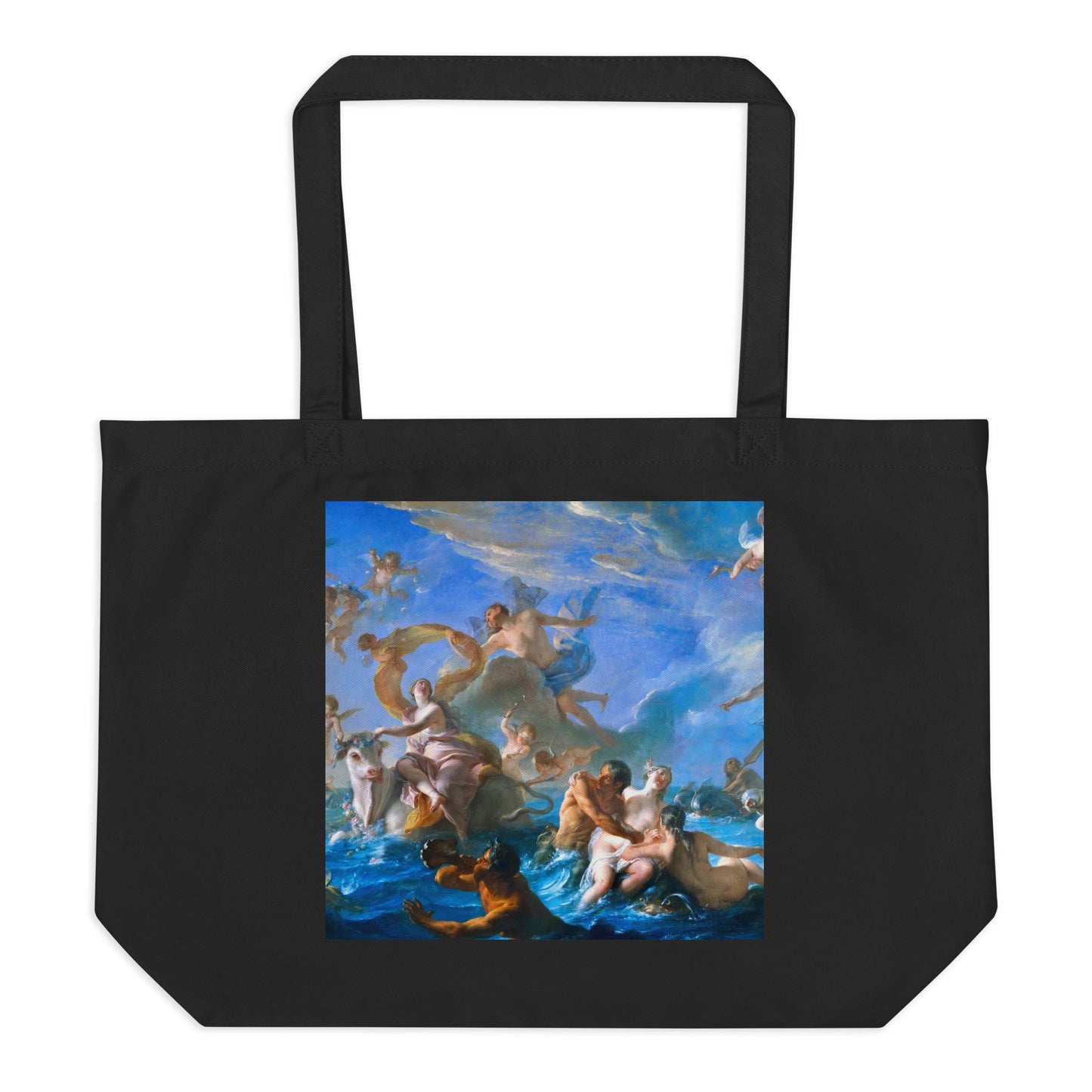 The Abduction of Europa by Noel-Nicolas Coypel [Large organic tote bag]