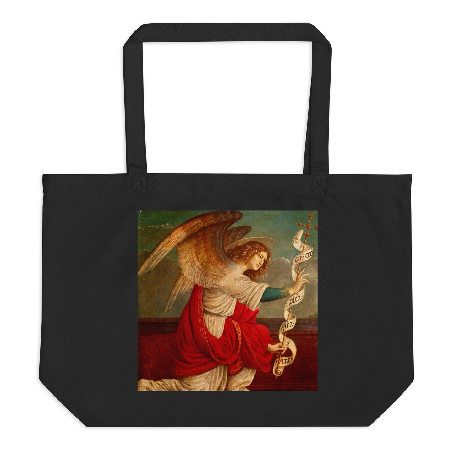 The Annunciation with The Angel Gabriel by Gaudenzio Ferrari [Large organic tote bag]