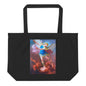 St. Michael by Artist Luca Giordano [Large organic tote bag]