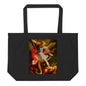 The Archangel Michael defeating Satan by Guido [Large organic tote bag]