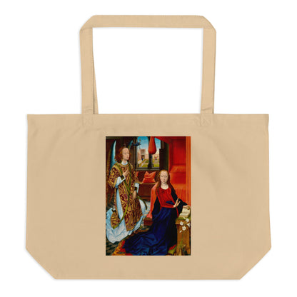 Annunciation by Hans Memling [Large organic tote bag]