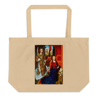 Annunciation by Hans Memling [Large organic tote bag]