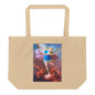 St. Michael by Artist Luca Giordano [Large organic tote bag]