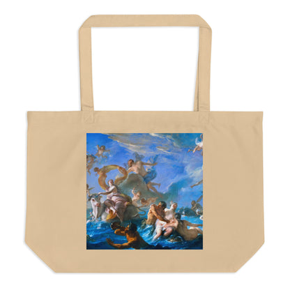 The Abduction of Europa by Noel-Nicolas Coypel [Large organic tote bag]