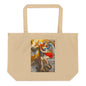 The Archangel Michael Slaying The Dragon By Simon Vouet [Large organic tote bag]