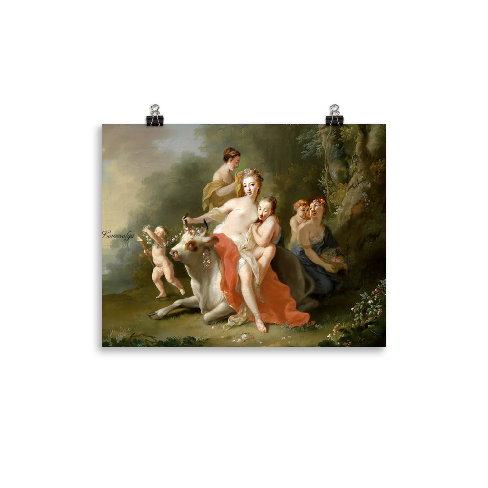 Der Raub der Europa by Johann Heinrich Tischbein the Elder [Photo paper poster]