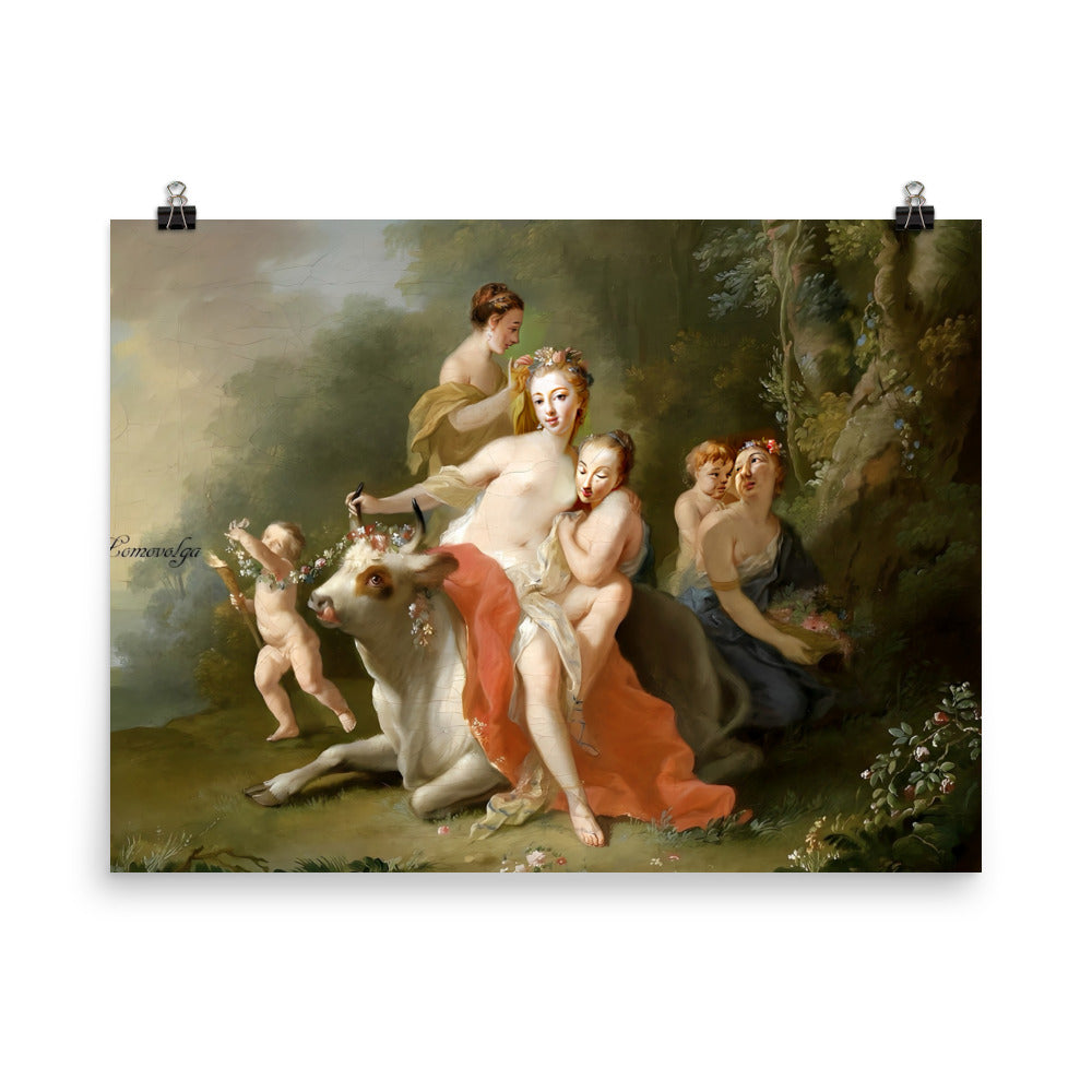 Der Raub der Europa by Johann Heinrich Tischbein the Elder [Photo paper poster]