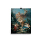 Mercury Confiding the Infant Bacchus to the Nymphs of Nysa by Francois Boucher [Photo paper poster]