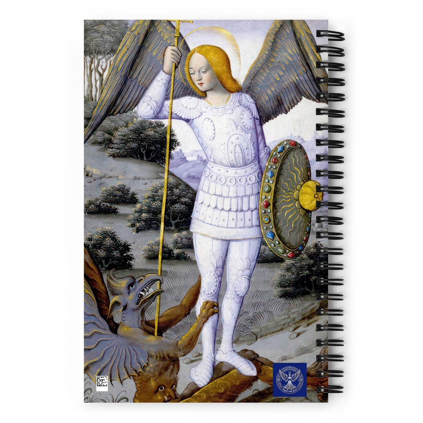 St. Michael the Archangel from The Hours of Henry IV of France [Spiral notebook]