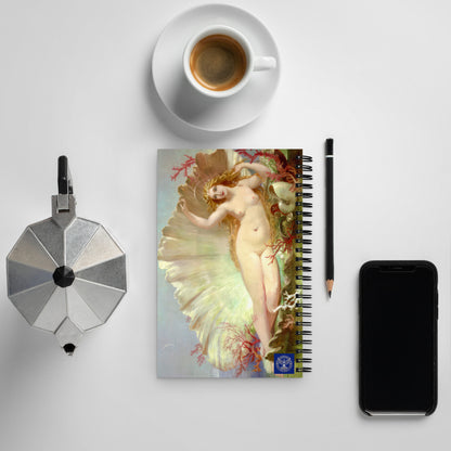 The Birth of Venus by Henry Courtney Selous [Spiral notebook]