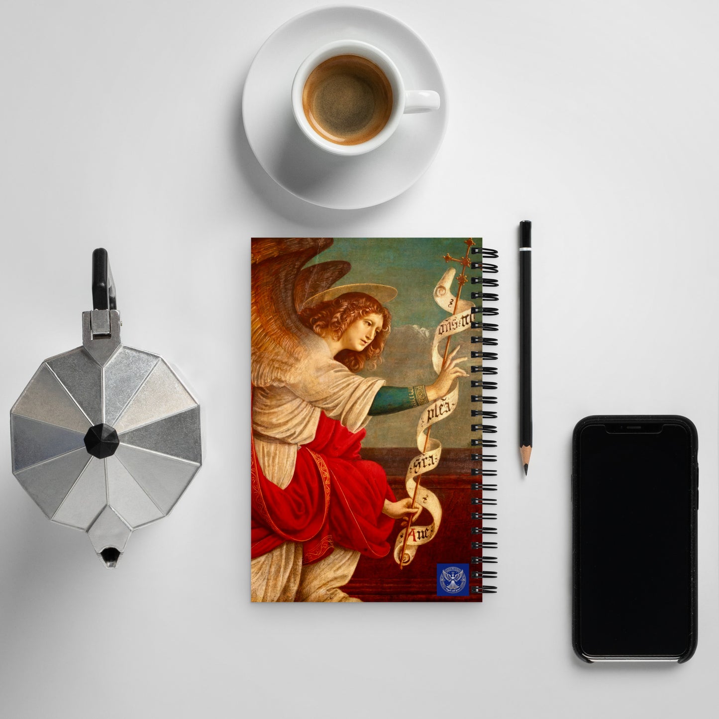 The Annunciation with The Angel Gabriel by Gaudenzio Ferrari [Spiral notebook]