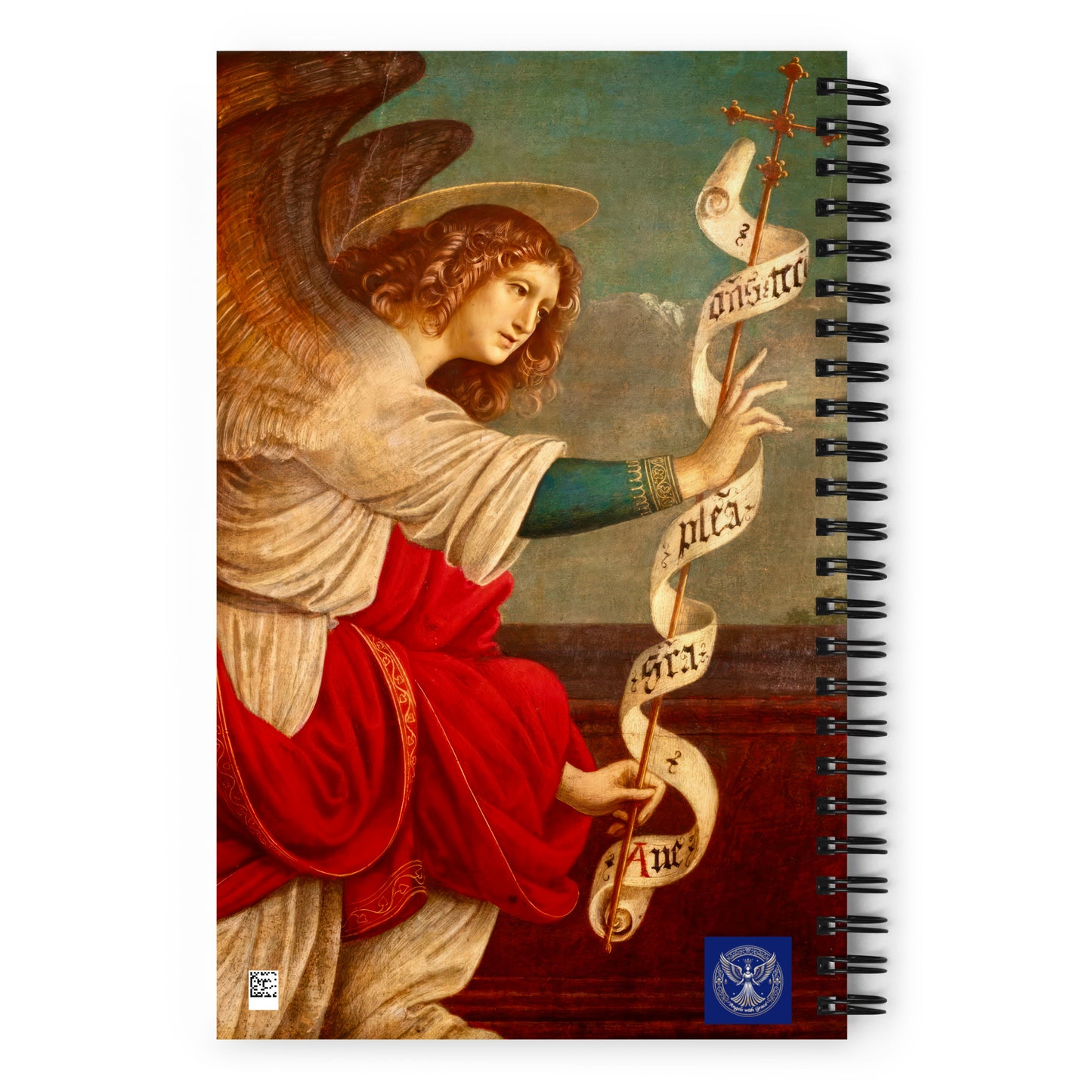 The Annunciation with The Angel Gabriel by Gaudenzio Ferrari [Spiral notebook]