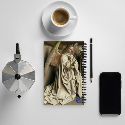 Archangel Gabriel passes the Message to Maria by Jan Van Eyck [Spiral notebook]