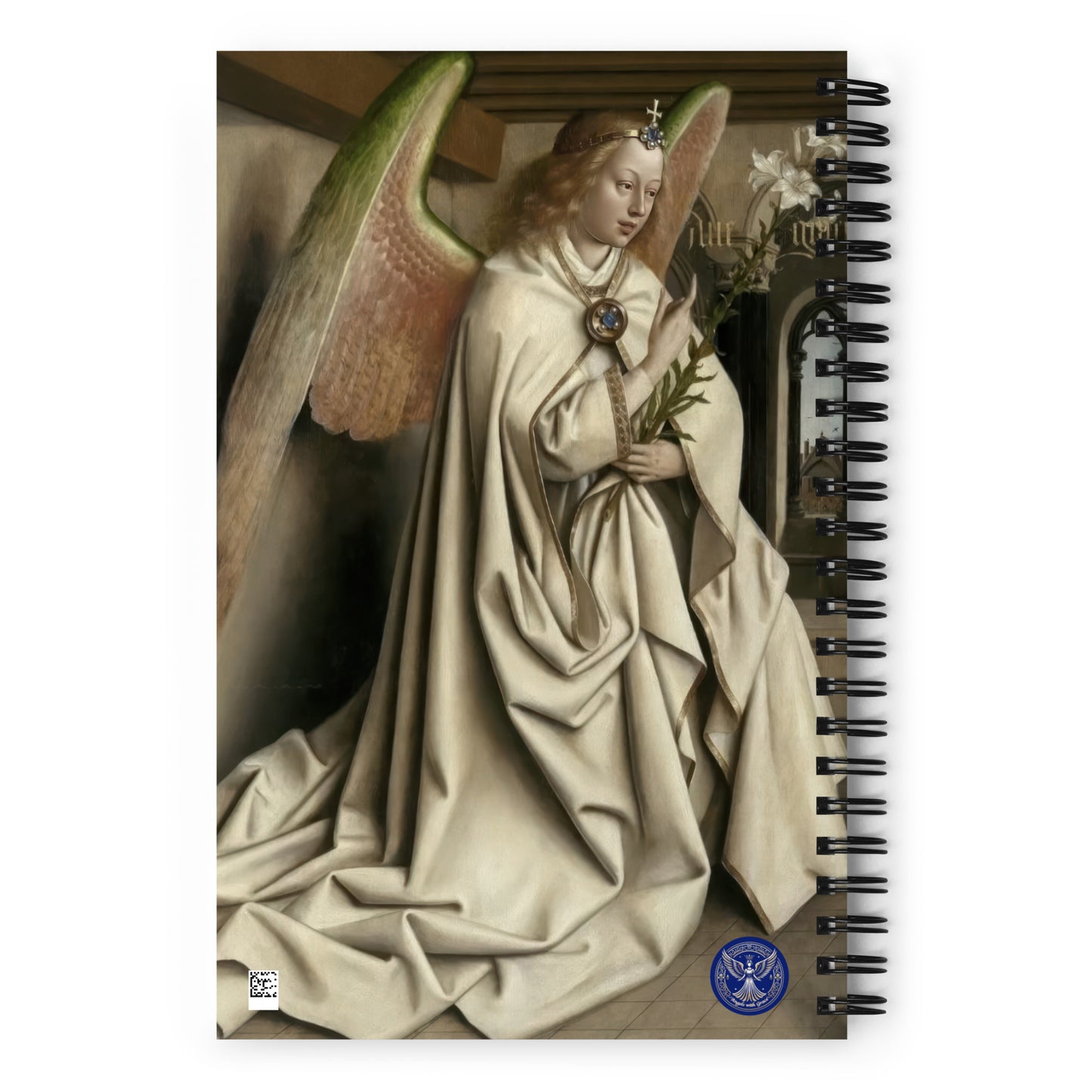 Archangel Gabriel passes the Message to Maria by Jan Van Eyck [Spiral notebook]