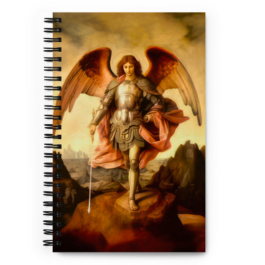 Archangel Michael by Unknown Artist [Spiral Notebook]