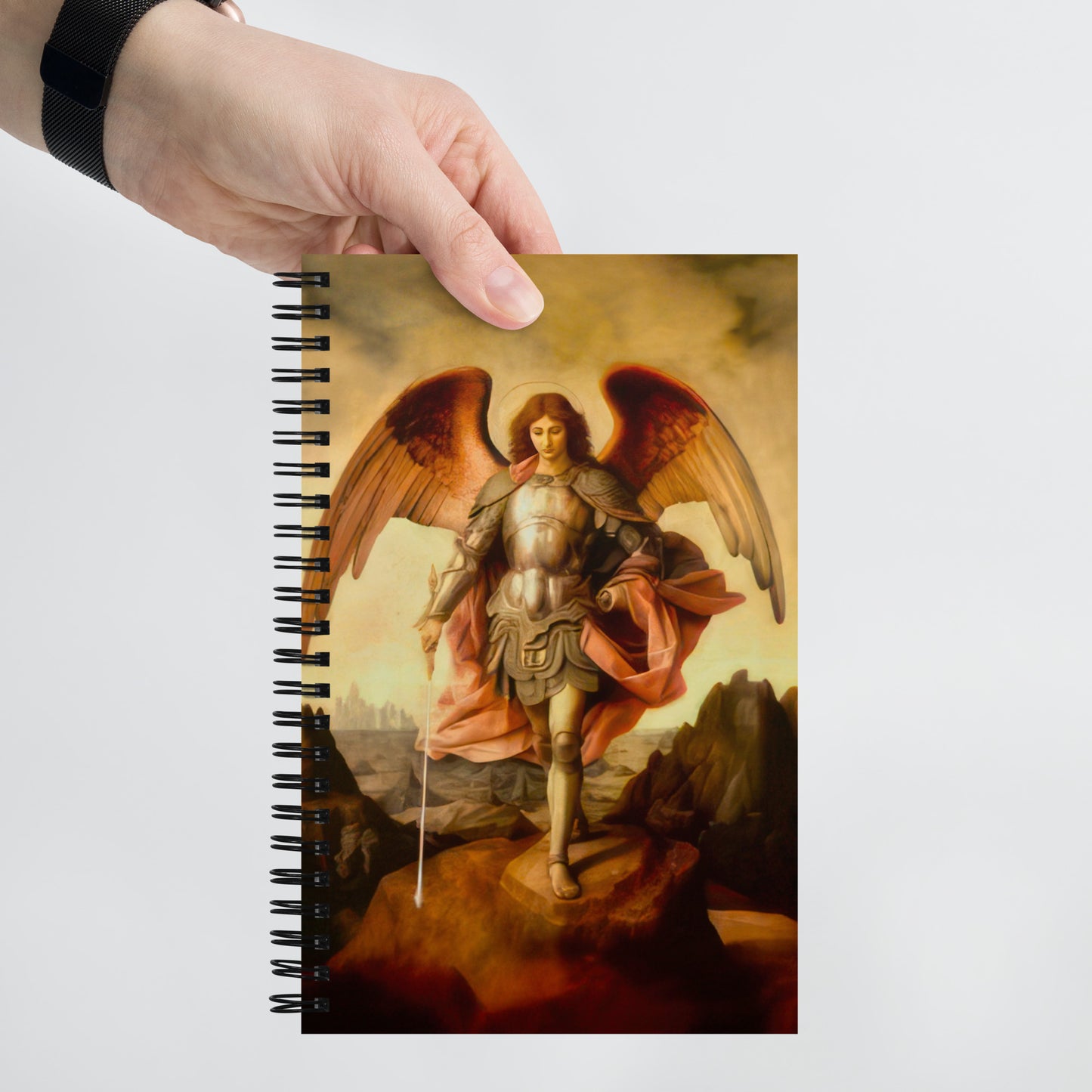 Archangel Michael by Unknown Artist [Spiral Notebook]