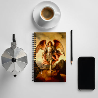 Archangel Michael by Unknown Artist [Spiral Notebook]