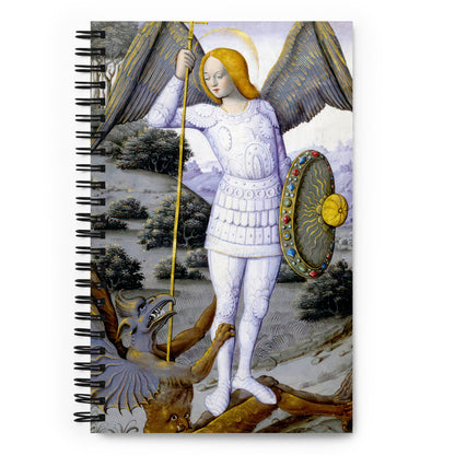 St. Michael the Archangel from The Hours of Henry IV of France [Spiral notebook]