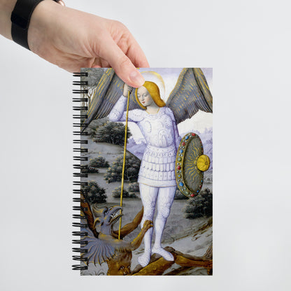 St. Michael the Archangel from The Hours of Henry IV of France [Spiral notebook]