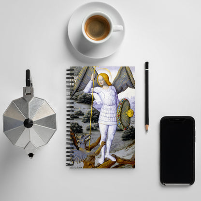 St. Michael the Archangel from The Hours of Henry IV of France [Spiral notebook]