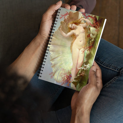 The Birth of Venus by Henry Courtney Selous [Spiral notebook]