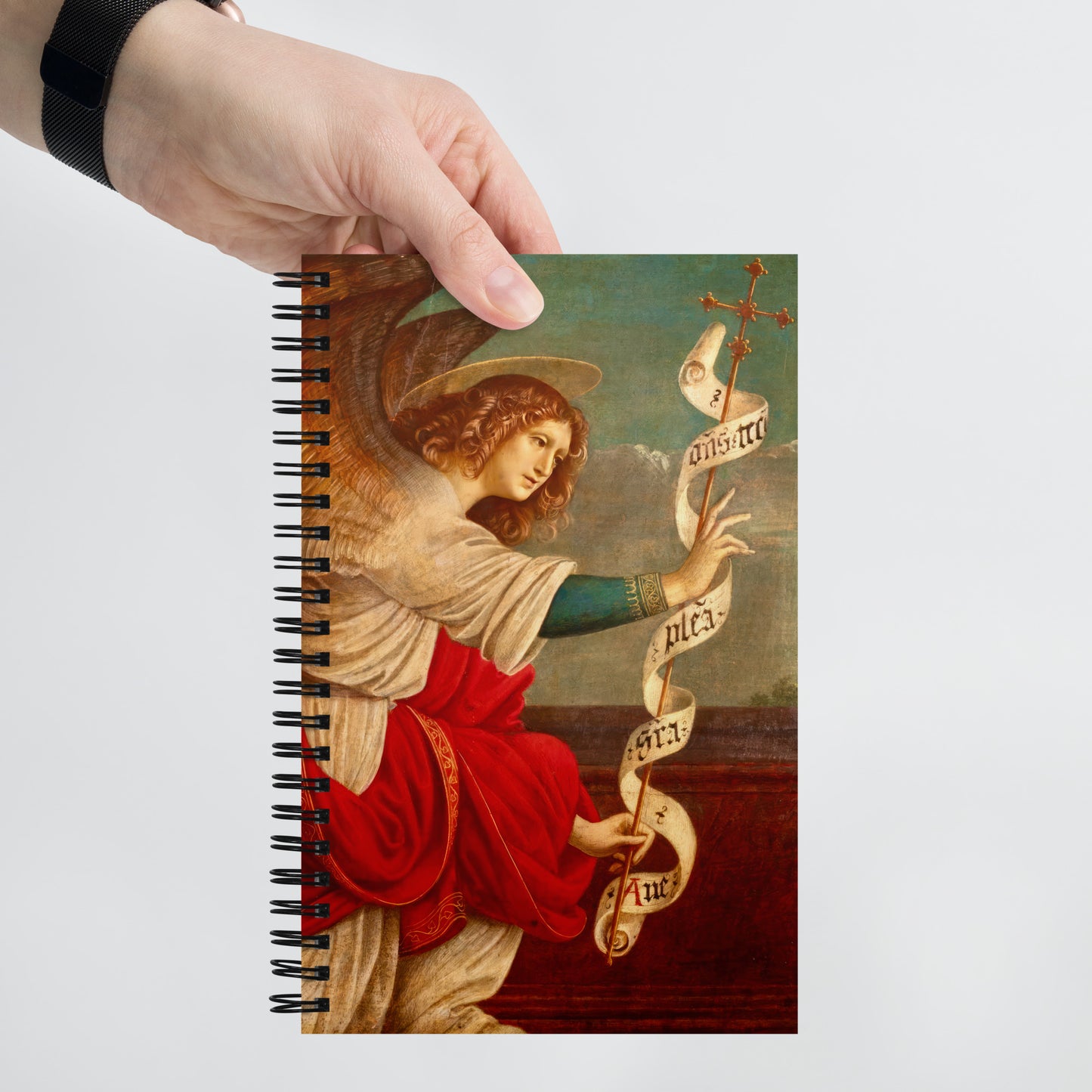 The Annunciation with The Angel Gabriel by Gaudenzio Ferrari [Spiral notebook]