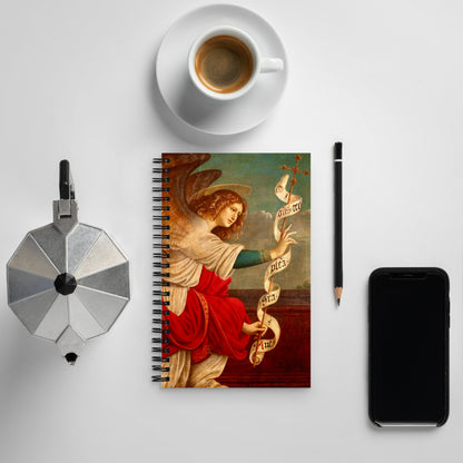 The Annunciation with The Angel Gabriel by Gaudenzio Ferrari [Spiral notebook]