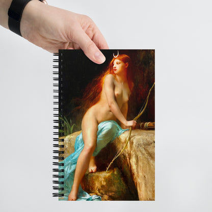 Diana Goddess of the Hunt by Jules Lefebvre [Spiral notebook]