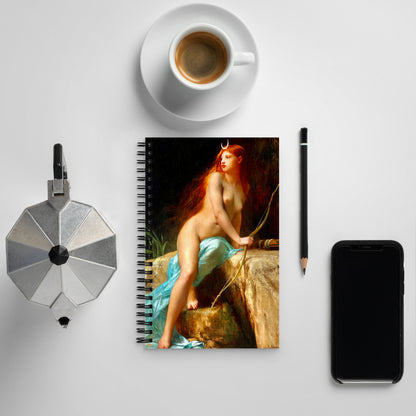 Diana Goddess of the Hunt by Jules Lefebvre [Spiral notebook]