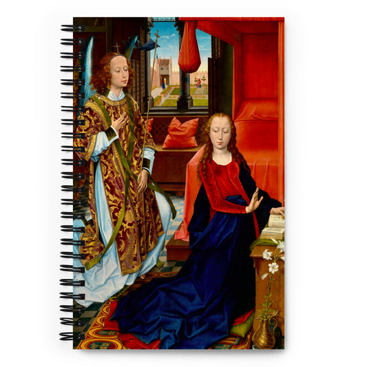 Annunciation by Hans Memling [Spiral notebook]