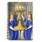 Two Angels Holding a Monstrance With The Thorn Crown By Jean Bourdichon [Spiral notebook]