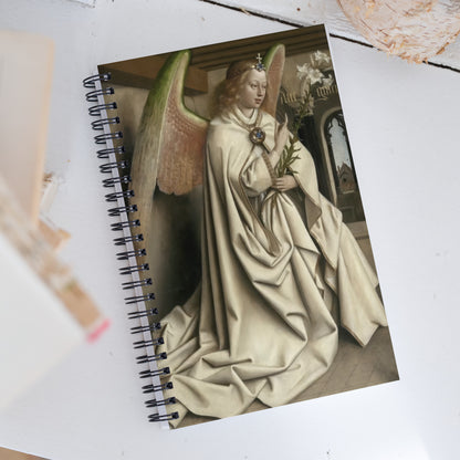 Archangel Gabriel passes the Message to Maria by Jan Van Eyck [Spiral notebook]