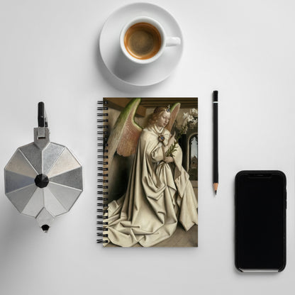 Archangel Gabriel passes the Message to Maria by Jan Van Eyck [Spiral notebook]