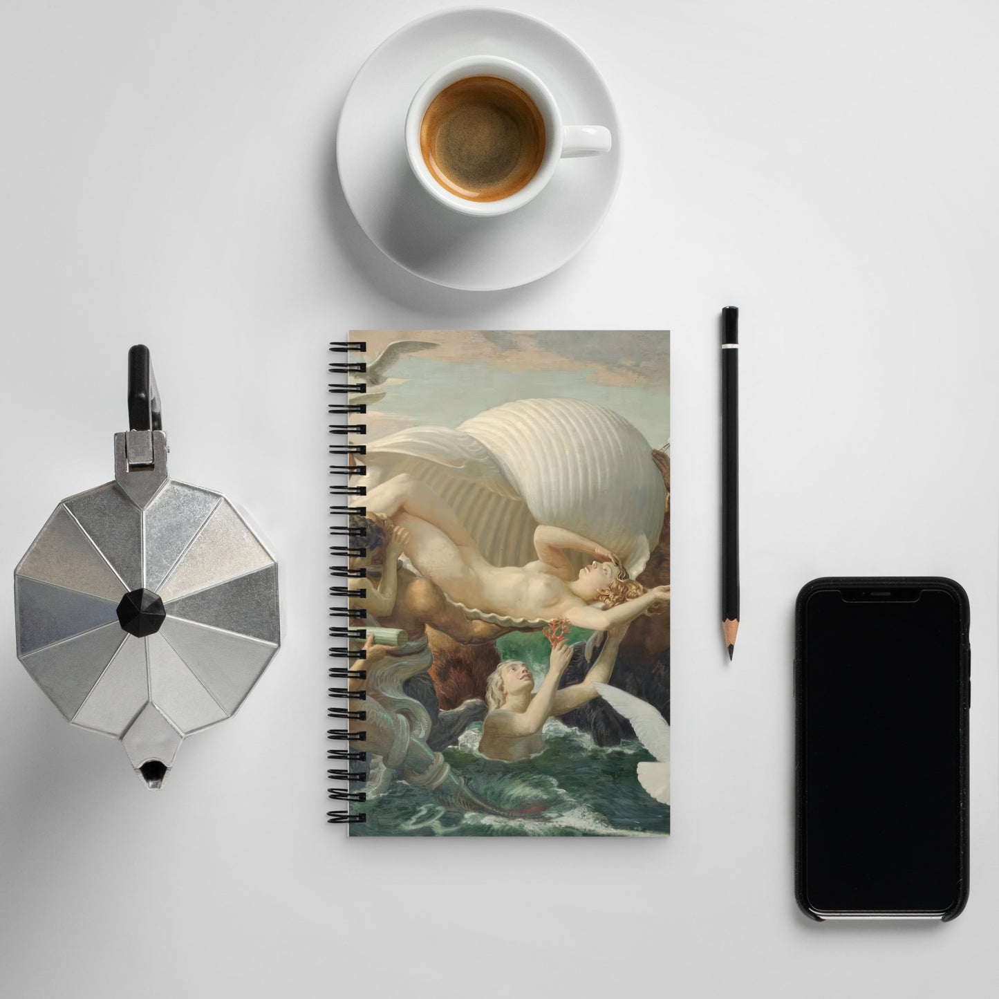 The Birth of Venus by John Bulloch Souter [Spiral notebook]