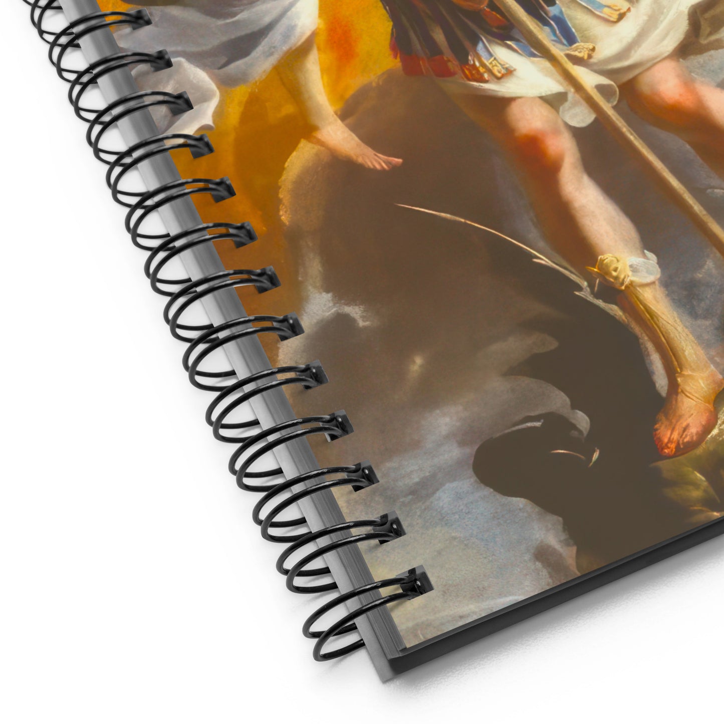 The Archangel Michael Slaying The Dragon By Simon Vouet [Spiral notebook]