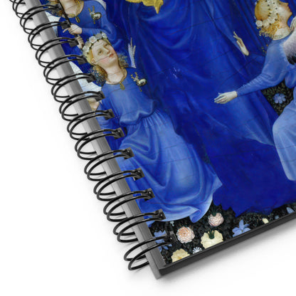 Virgin and Child with Angels by Wilton Diptych [Spiral notebook]